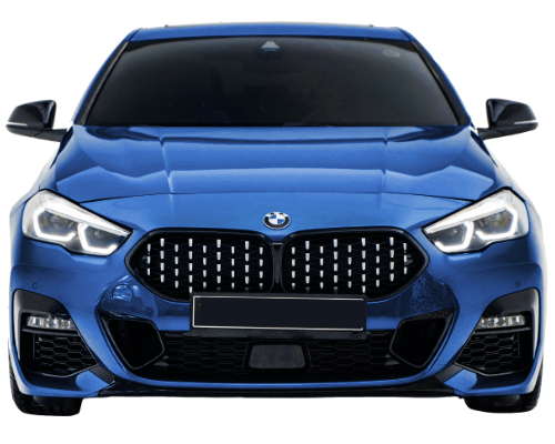 blue bmw